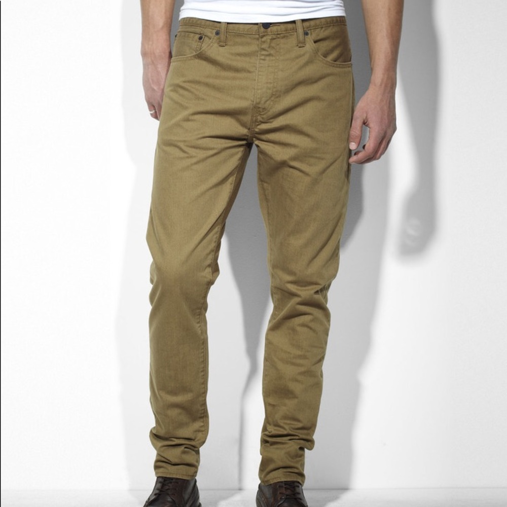 520 Extreme Taper Twill Pants in Cougar 32W 30L